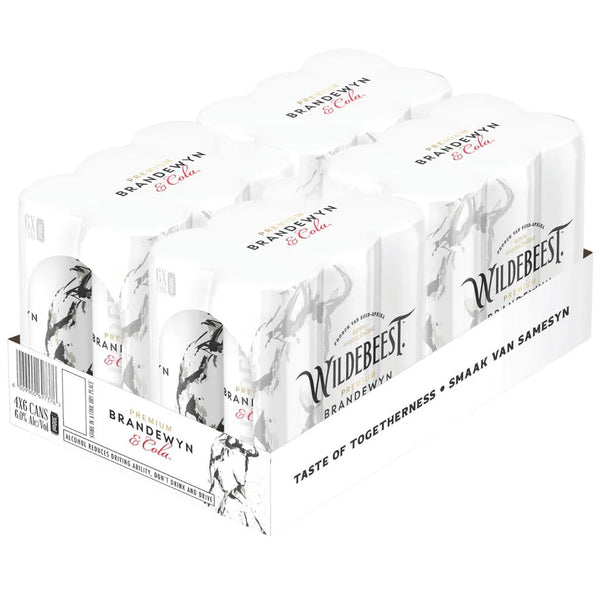 Wildebeest Premium Brandewyn & Cola (24 x 300ml Cans)